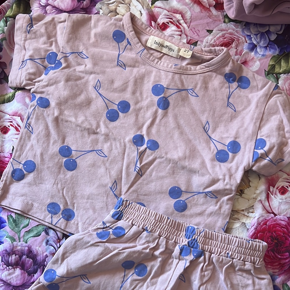 Indy And Pippa cherry set 2T